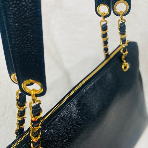 HANEL Pre-Owned 1995 CC caviar-leather shoulder bag - Picture 9 of 15